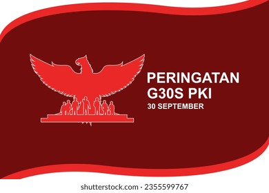 Vector illustration of the G30S PKI which is commemorated every September 30 in Indonesia