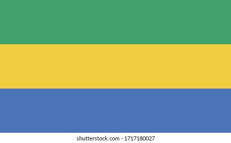 ilustración vectorial de la bandera de Gabón
