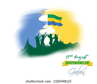 Vector illustration for Gabon Independence Day