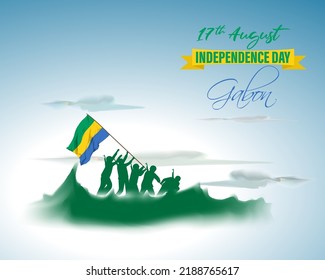 Vector illustration for Gabon Independence Day