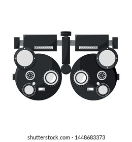 Vector illustration of gadget and optometrist symbol. Collection of gadget and check vector icon for stock.
