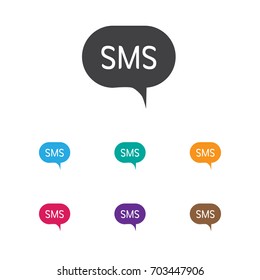 Vector Illustration Of Gadget Symbol On Sms Icon. Premium Quality Isolated Message Element In Trendy Flat Style.