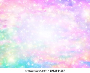 Vector Illustration Galaxy Fantasy Background Pastel Stock Vector ...