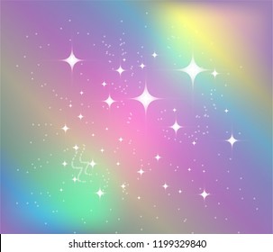 Vector illustration of galaxy fantasy background and pastel color