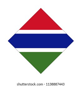 vector illustration of Gambia flag