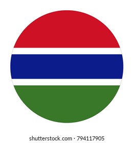 vector illustration of Gambia flag