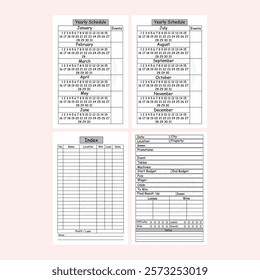 Vector illustration of Gambling Log Book Journal