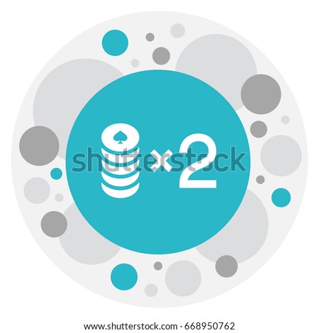 Vector Illustration Of Gambling Symbol On Bet Icon. Premium Quality Isolated Wager Element In Trendy Flat Style.
