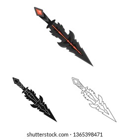 Vector illustration of game  and armor  sign. Collection of game  and blade  vector icon for stock.
