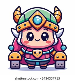 vector illustration Game Character kid Girl colorful