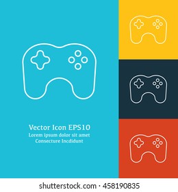Vector illustration of game controller icon