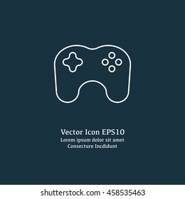 Vector illustration of game controller icon