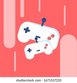 vector illustration of a game pad