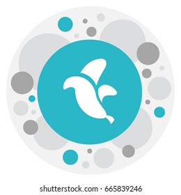 Vector Illustration Of Game Symbol On Banana Icon. Premium Quality Isolated Jungle Fruit Element In Trendy Flat Style.