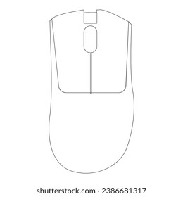 Vector illustration of a gaming mouse symbol