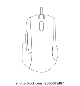Vector illustration of a gaming mouse symbol