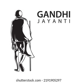 vector illustration of Gandhi Jayanti