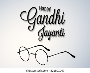 Vector illustration for Gandhi Jayanti Celebrated by Indians in the Memory, Glory and Birthday of Gandhi ji.