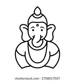 Ilustración vectorial de un ganesh