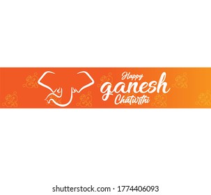 vector illustration of Ganesh Caturthi. 