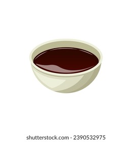 Vector illustration of Ganjang, Korean soy sauce.