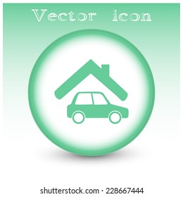 Vector illustration of a garage 