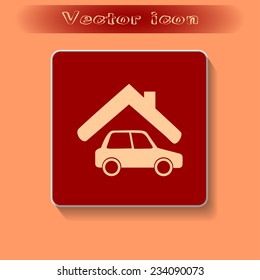 Vector illustration of a garage 