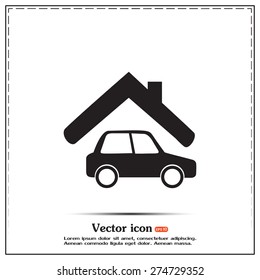 Vector illustration of a garage 