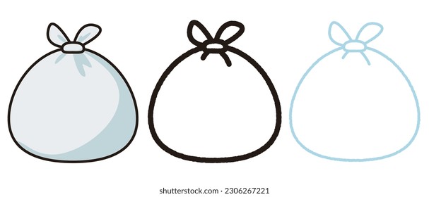 Vector illustration of garbage bag