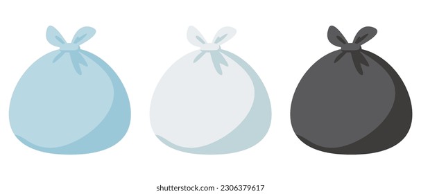 Vector illustration of garbage bag