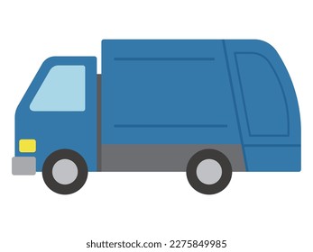 Vector illustration of garbage truck