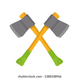 
vector illustration with garden ax
