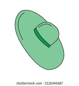 ilustración vectorial jaquecal color verde