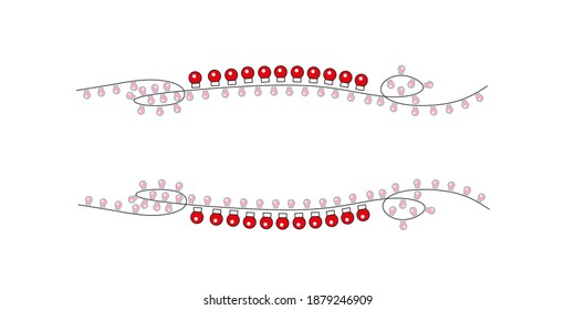 vector illustration of a garland for a festive mood.