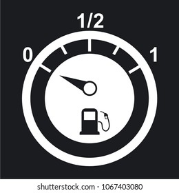 Vector illustration of a gas gage