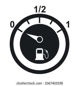 Vector illustration of a gas gage