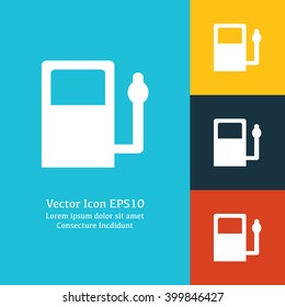 Vector illustration of gas station icon
