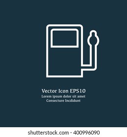Vector illustration of gas station icon