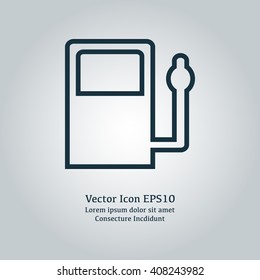 Vector illustration of gas station icon