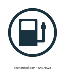 Vector illustration of gas station icon