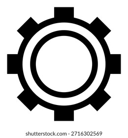 Ilustración vectorial de un engranaje