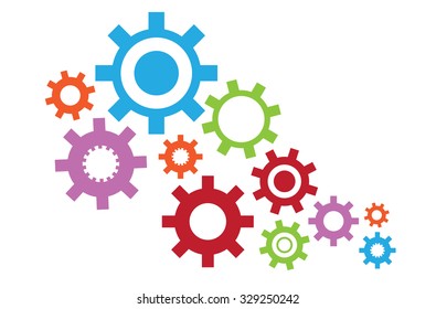 vector illustration of gear background