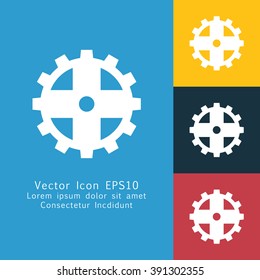 Vector illustration of gear icon