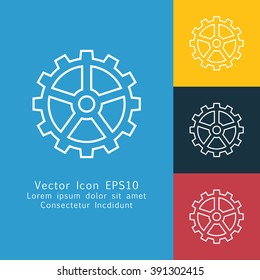 Vector illustration of gear icon