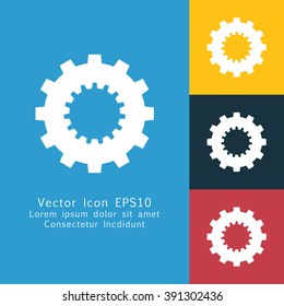 Vector illustration of gear icon