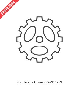 Vector illustration of gear icon