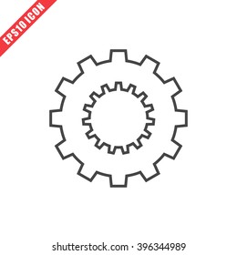 Vector illustration of gear icon