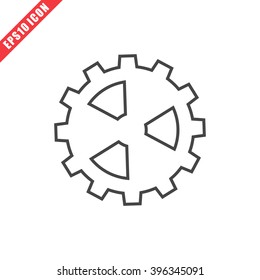 Vector illustration of gear icon