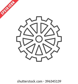 Vector illustration of gear icon