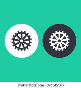 Vector illustration of gear icon